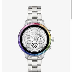 Gen 4 Runway Acetate and Rainbow Pavé Smartwatch